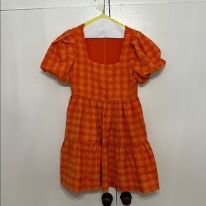 English Factory Orange Dress